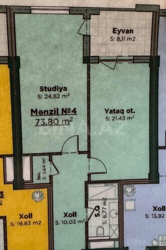 Satılır 1 otaqlı yeni tikili 73.8 m², Elmlər Akademiyası m., photo 12 from 13