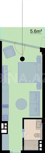 Продаётся 1-комн. новостройка 42.5 м², пос. Нардаран, photo 9 from 10