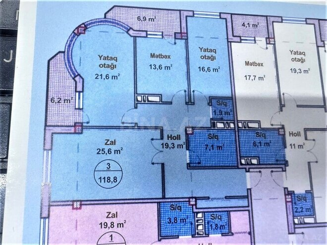 Продаётся 3-комн. новостройка 118 м², м. Ази Асланов, photo 4 from 12