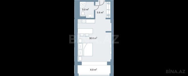 Продаётся 1-комн. новостройка 56.2 м², пос. Sea Breeze, photo 7 from 8