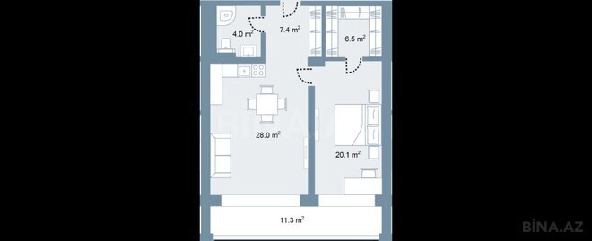 Satılır 2 otaqlı yeni tikili 91.8 m², Sea Breeze q., photo 7 from 8