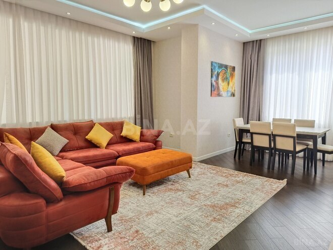 İcarəyə verilir 3 otaqlı yeni tikili 125 m², Nizami m., photo 1 from 25