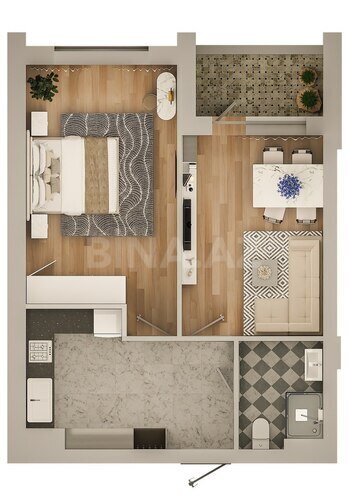 Продаётся 2-комн. новостройка 59 м², пос. Масазыр, photo 3 from 6