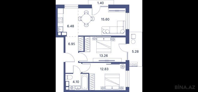 Продаётся 3-комн. новостройка 78.6 м², пос. Нардаран, photo 8 from 9