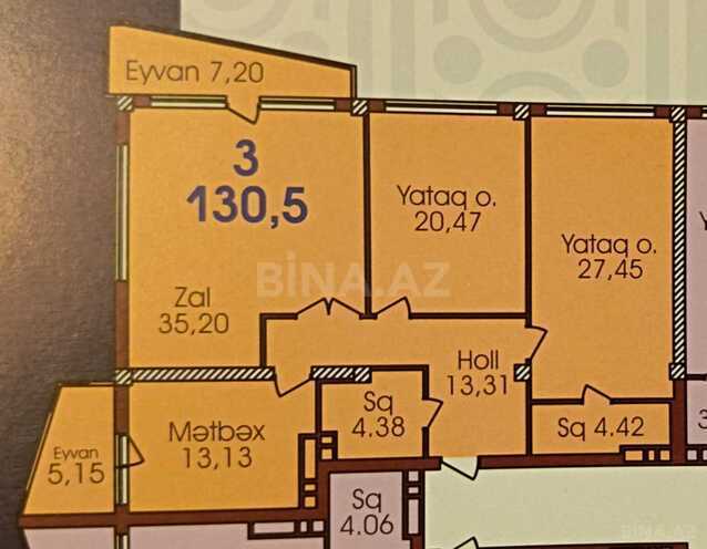 Satılır 3 otaqlı yeni tikili 131 m², Nizami m., photo 9 from 19