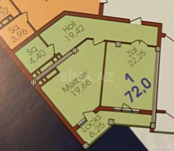 Satılır 2 otaqlı yeni tikili 72 m², Nizami m., photo 5 from 15