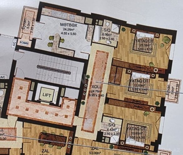 Продаётся 3-комн. новостройка 137 м², пос. Аг шехер, photo 4 from 8