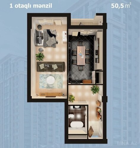 Satılır 2 otaqlı yeni tikili 51 m², Nəsimi r., photo 5 from 8