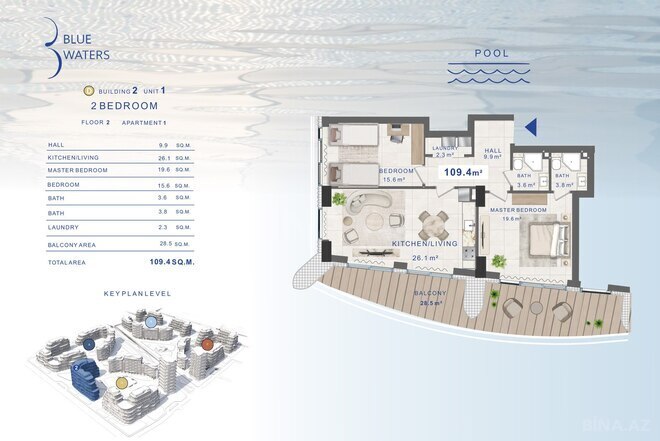 Satılır 3 otaqlı yeni tikili 109.4 m², Nardaran q., photo 8 from 9