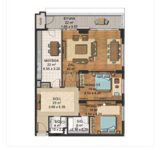 Продаётся 3-комн. новостройка 157 м², пос. Аг шехер, photo 6 from 19