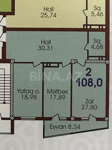 Satılır 2 otaqlı yeni tikili 108 m², Nizami m., photo 8 from 16
