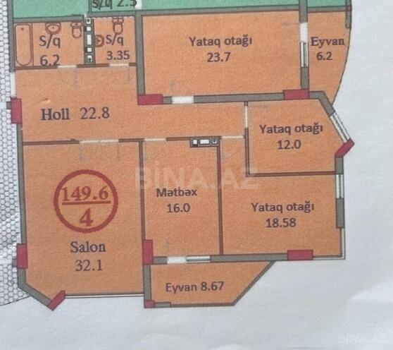 Продаётся 4-комн. новостройка 149.6 м², Насиминский  р., photo 3 from 11