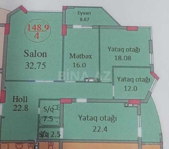 Satılır 4 otaqlı yeni tikili 148.9 m², Nəsimi r., photo 6 from 9