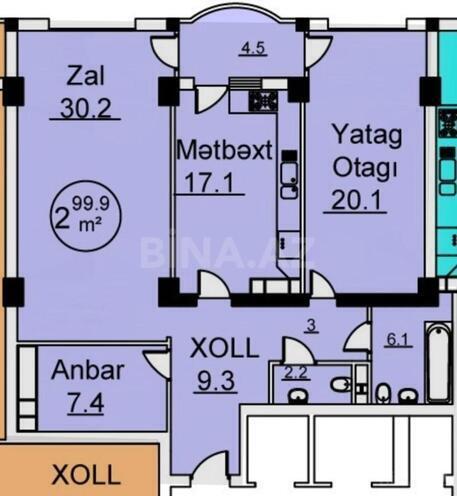 Satılır 3 otaqlı yeni tikili 100 m², 28 May m., photo 13 from 14