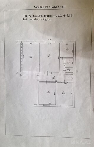 Satılır 4 otaqlı köhnə tikili 87 m², photo 4 from 17