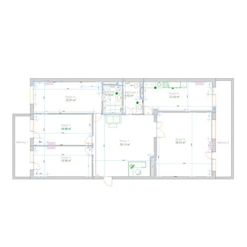 İcarəyə verilir 5 otaqlı ofis 190 m², 28 May m., photo 12 from 13