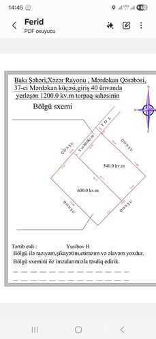 Satılır  torpaq 6 sot, Mərdəkan q., photo 7 from 8