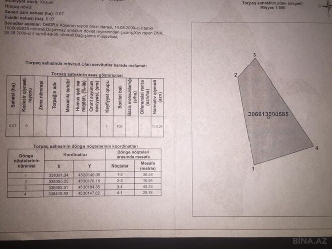 Satılır  torpaq 7 sot, photo 6 from 7