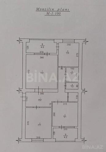 Satılır 3 otaqlı köhnə tikili 80 m², Qara Qarayev m., photo 20 from 21