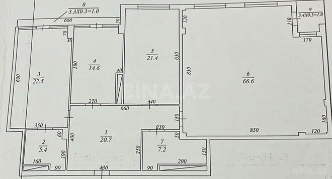 Продаётся 3-комн. новостройка 189 м², м. Низами, photo 6 from 18