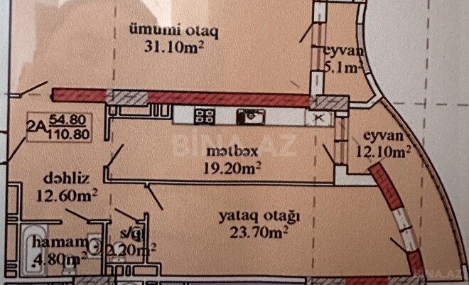 Satılır 2 otaqlı yeni tikili 111 m², Nəsimi m., photo 23 from 25