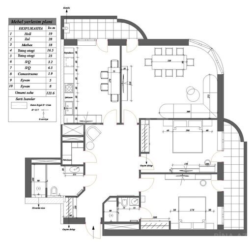 Satılır 3 otaqlı yeni tikili 142 m², 20 Yanvar m., photo 8 from 11