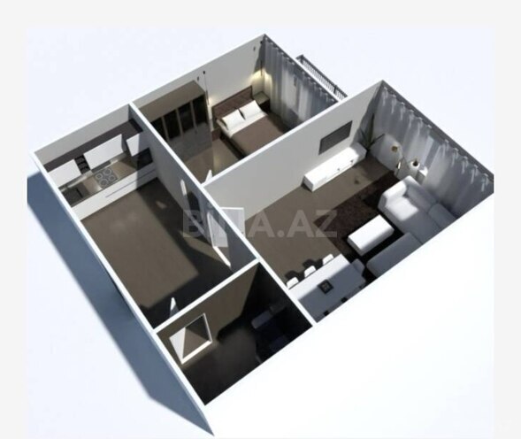 Satılır 2 otaqlı yeni tikili 48 m², Aşağı Güzdək q., photo 3 from 6