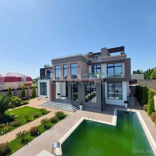 İcarəyə verilir 5 otaqlı həyət evi/bağ evi 500 m², Mərdəkan q., photo 1 from 13