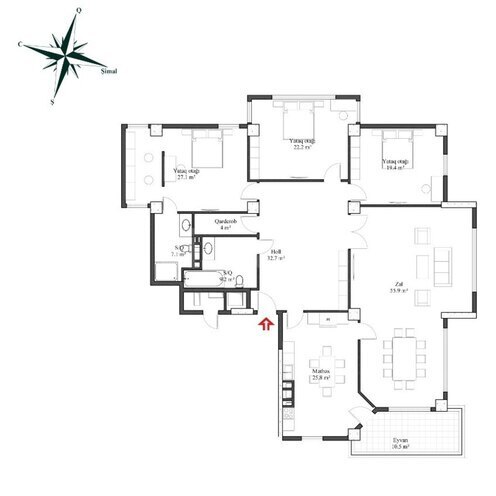 Satılır 4 otaqlı yeni tikili 214 m², İçəri Şəhər m., photo 4 from 10