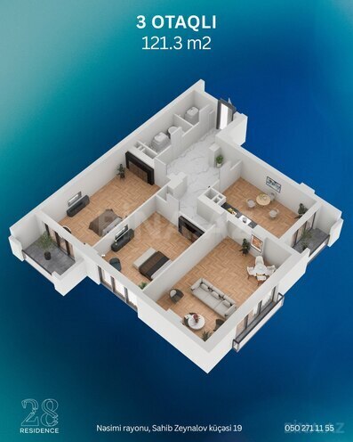 Продаётся 3-комн. новостройка 121.3 м², м. 28 мая, photo 8 from 20