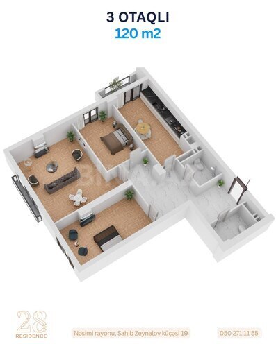 Satılır 3 otaqlı yeni tikili 120 m², 28 May m., photo 18 from 19