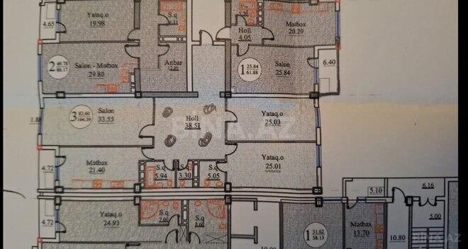 Satılır 3 otaqlı yeni tikili 164.4 m², 28 May m., photo 4 from 8