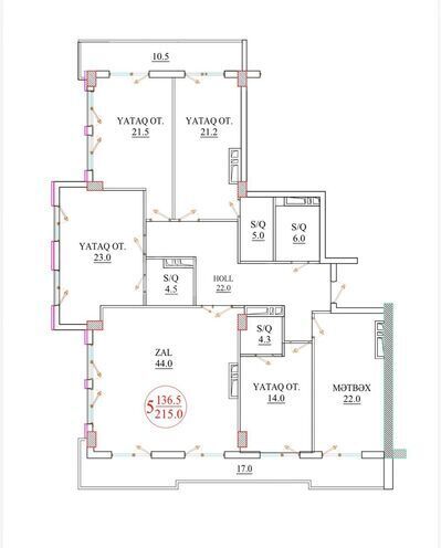 Satılır 4 otaqlı yeni tikili 166 m², Nəriman Nərimanov m., photo 8 from 9