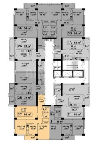 Satılır 3 otaqlı yeni tikili 94 m², Qara Qarayev m., photo 6 from 8