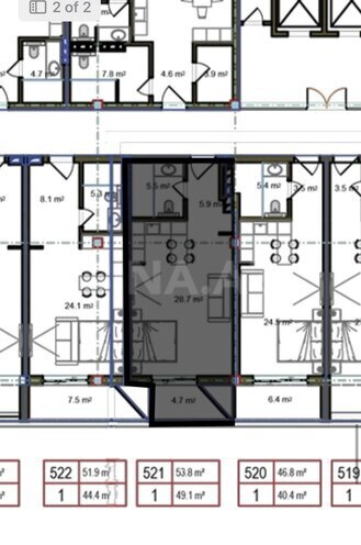 Satılır 1 otaqlı yeni tikili 54 m², Sea Breeze q., photo 8 from 9