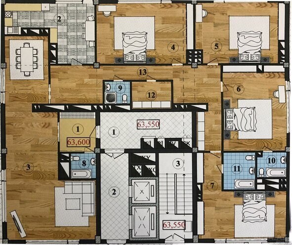 Satılır 6 otaqlı yeni tikili 700 m², Nəsimi r., photo 5 from 7