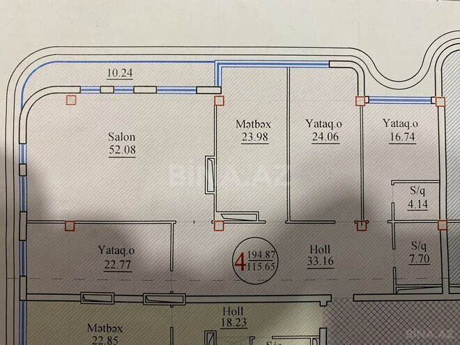 Satılır 4 otaqlı yeni tikili 195 m², Nəsimi r., photo 16 from 21