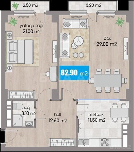 Продаётся 2-комн. новостройка 82.9 м², м. 28 мая, photo 24 from 25