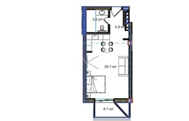 Продаётся 1-комн. новостройка 54 м², пос. Нардаран, photo 3 from 11