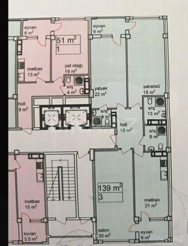 Satılır 3 otaqlı yeni tikili 139 m², Neftçilər m., photo 3 from 9