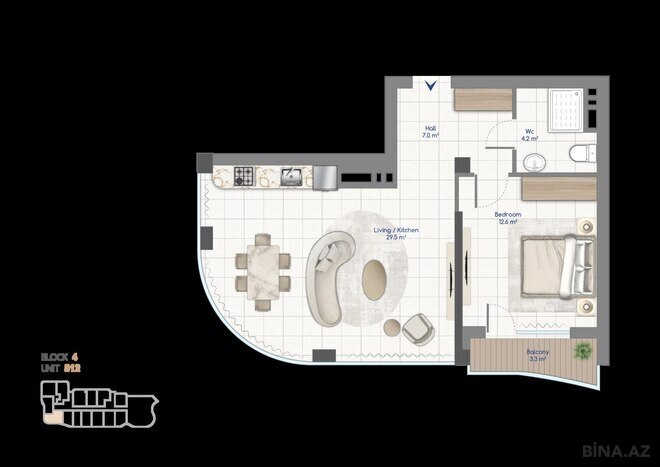 Satılır 2 otaqlı yeni tikili 66.9 m², Nardaran q., photo 15 from 16