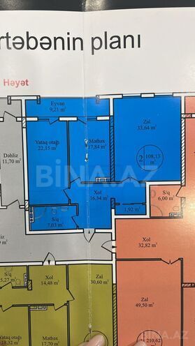 Satılır 3 otaqlı yeni tikili 108 m², Nizami m., photo 11 from 12