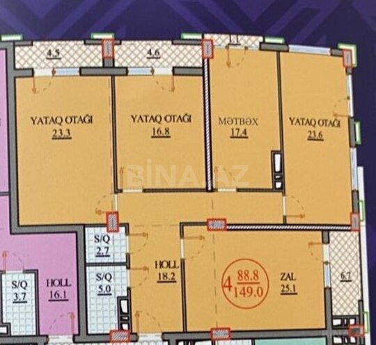 Satılır 4 otaqlı yeni tikili 149 m², Gənclik m., photo 23 from 28