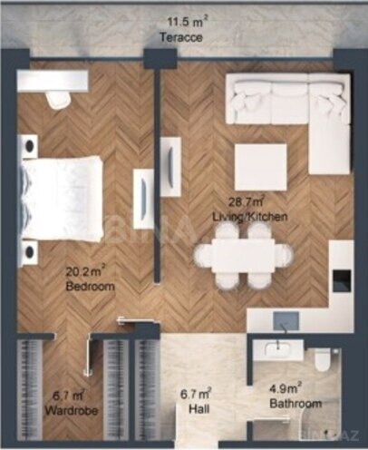 Satılır 2 otaqlı yeni tikili 97.8 m², Nardaran q., photo 7 from 8