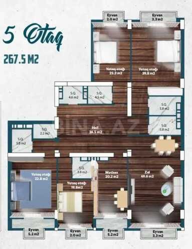 Продаётся 5-комн. новостройка 267 м², м. Низами, photo 3 from 18