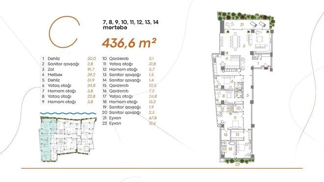 Satılır 5 otaqlı yeni tikili 436.6 m², Bayıl q., photo 6 from 16
