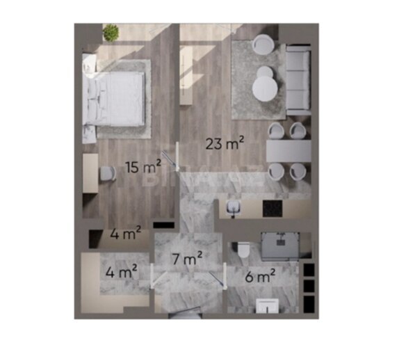 Продаётся 2-комн. новостройка 67.1 м², пос. Нардаран, photo 6 from 7
