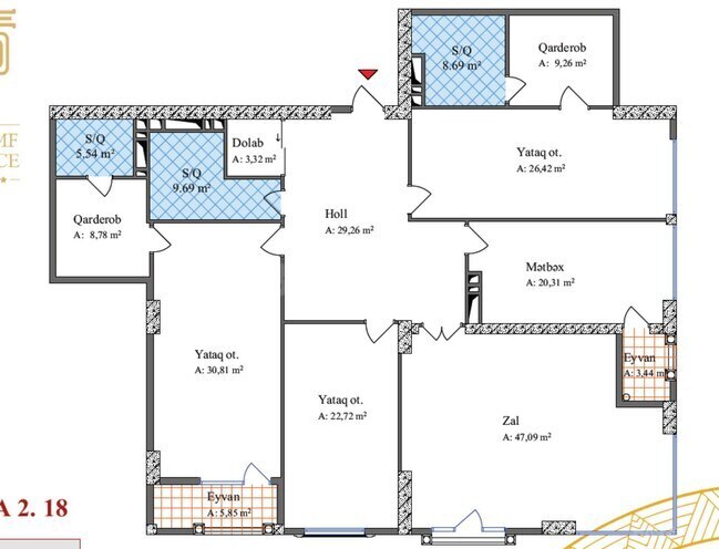 Satılır 4 otaqlı yeni tikili 231.1 m², 28 May m., photo 3 from 17