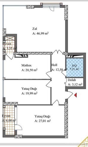 Satılır 3 otaqlı yeni tikili 146.7 m², 28 May m., photo 8 from 20