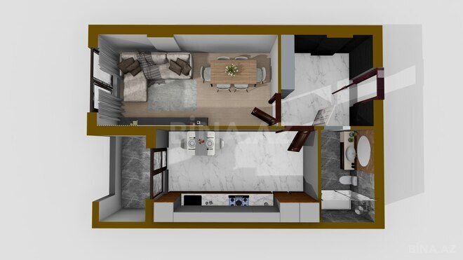 Продаётся 1-комн. новостройка 47.6 м², пос. Масазыр, photo 5 from 11